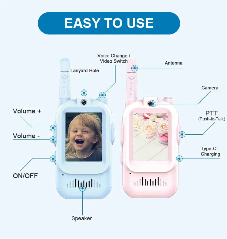 Kids Video Walkie-Talkie Duo